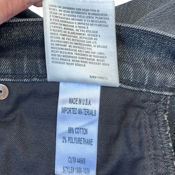 Citizens of Humanity Elsa Mid Rise Slim Crop Jeans Faded Black Wash - Size 24 - Picture 14 of 16